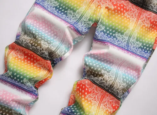 Miniatura 102 de Enrica Pantalones vaqueros estampados casuales para hombre