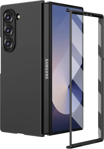 Miniatura 11 de Ruky Funda para Samsung Galaxy Z Fold 5, cubierta de cuerpo completo con protector de pantalla integrado, soporte de carga inalámbrica de PC duro