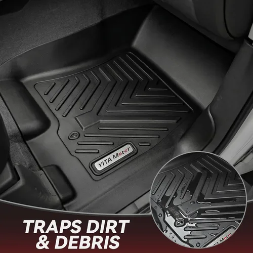 Miniatura 3 de YITAMOTOR Alfombrillas compatibles con Nissan Frontier Crew Cab 2008-2021, compatibles con revestimientos de piso de camiones, protección para todo