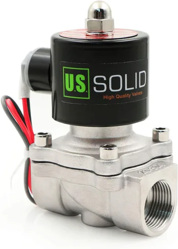 Miniatura 9 de U.S. Solid 1" Válvula electromagnética eléctrica de latón 24VAC Normalmente cerrado VITON aire no potable combustible del agua