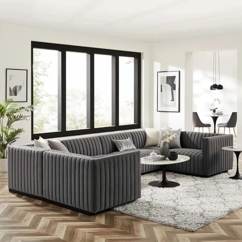 Miniatura 28 de Modway Conjure Seccional, Oro Negro