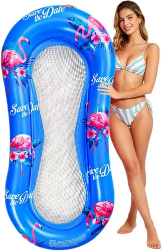 ZHUYNXIR Flotador de piscina para adultos, hamaca flotante, balsas inflables, sofá de aire para piscina, cama flotante, tumbado en él, todo tu Pájaro