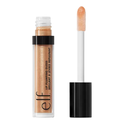 Miniatura 20 de e.l.f. Brillo de labios con efecto voluminizador, color transparente de alto brillo, hidrata y crea labios más llenos con vitamina E, vegano y sin