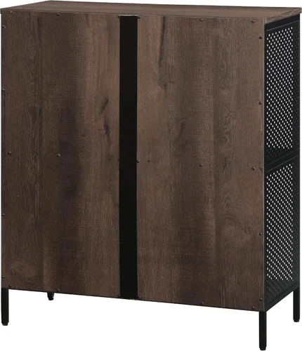 Miniatura 6 de OSP Home Furnishings Ace Librero Contemporáneo Moderno de Almacenamiento con Estantes, 2 Estantes, Acabado Ozark Ash