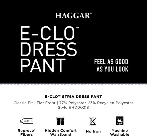 Miniatura 4 de Haggar Repreve Stria - Pantalones de vestir para hombre