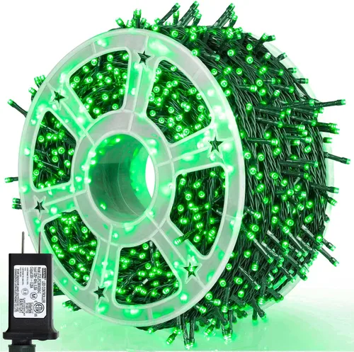 Miniatura 15 de weillsnow Luces de Halloween Moradas y Naranjas, 200 LED 66 Pies con Enchufe Luces de Cadena de Halloween Impermeables, 8 Modos con Memoria