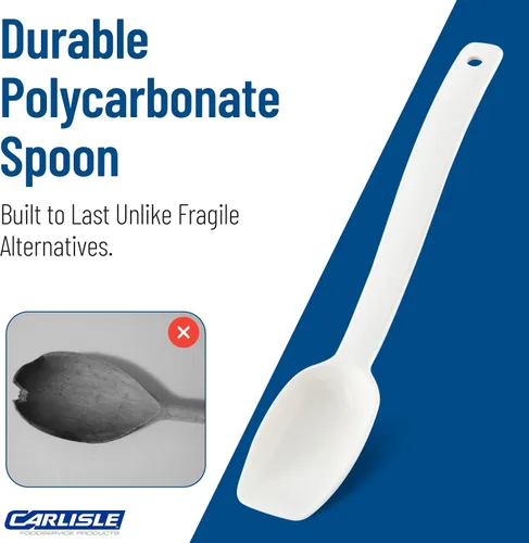 Miniatura 6 de Carlisle Cucharas para servir ensalada/bufé, macizas y perforadas, .25 onzas - .8 onzas., Blanco, 1