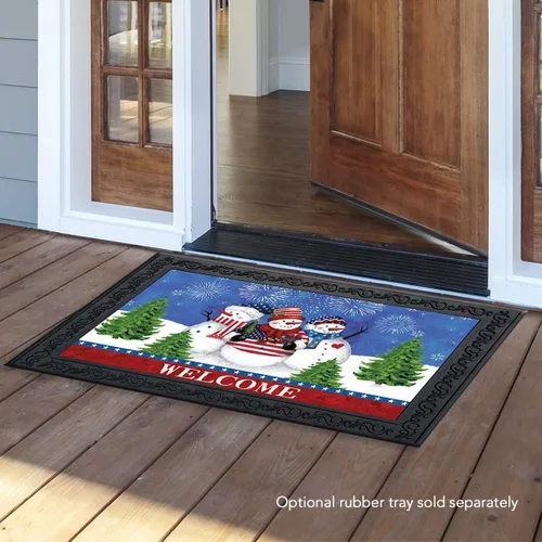 Miniatura 2 de Briarwood Lane Felpudo de invierno con muñecos de nieve estadounidens
