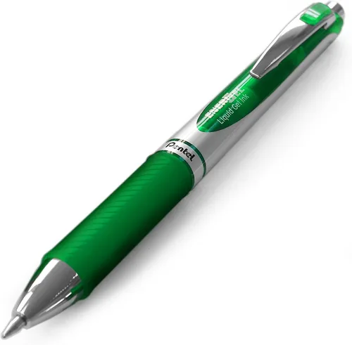 Miniatura 7 de Pentel EnerGel BL77-D - Bolígrafo de tinta de gel con mecanismo de botón (0.014 in, 12 unidades), color verde