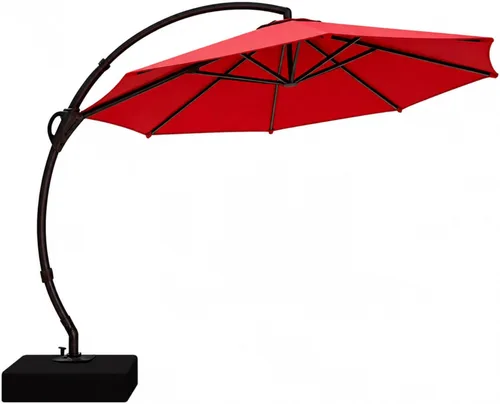 Miniatura 10 de LAUSAINT HOME Outdoor Patio Umbrella with Base included, Deluxe Curvy Cantilever Umbrella Heavy Duty Offset Hanging Umbrella