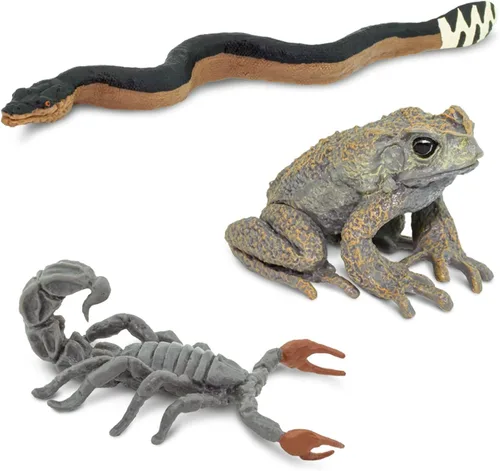 Miniatura 3 de Safari Ltd. Venomous Creatures TOOB - 9 figuras: Sapo, Serpiente, Raya, Dragón de Komodo, Tarántula, Ciempiés, Escorpión, Pez de Piedra, Cobra