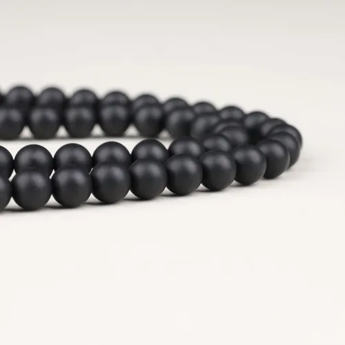 Miniatura 4 de COAI Colgante Árbol de la Vida Collar de cuentas Mala de piedra negra