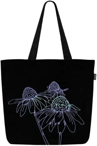Miniatura 92 de Ecoright Bolsa de lona estética para mujer, bolsa grande con cremallera y bolsillo, bolsa de mano para mujer, para yoga, trabajo, playa