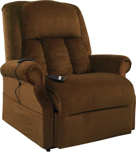Miniatura 4 de MEGA MOTION Sillón reclinable eléctrico resistente con elevador, XL, visón (dispositivo médico de clase II de la FDA)