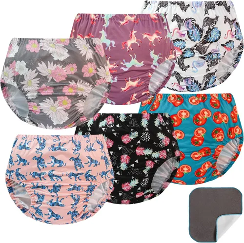 Miniatura 8 de EZ Moms Paquete de 6 unidades de ropa interior de plástico suave para niños pequeños, funda de pañales reutilizable para bebé, fundas de ropa