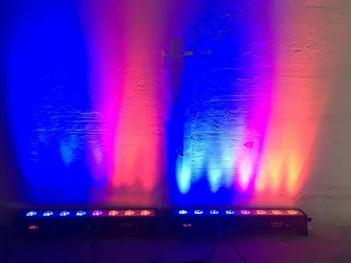 Miniatura 7 de Luz LED para escenario de lavado de pared, 8 piezas, X3W RGB 3 en 1 LED y casa de aluminio completo de 7 modos DMX512 para discoteca/fiesta/teatro