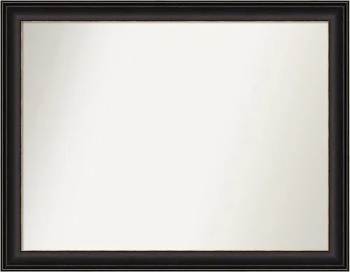 Miniatura 372 de Amanti Art Espejo de baño de bronce para sobre el fregadero, 24 x 24 pulgadas, espejo cuadrado de bronce Lara para tocador, marco de madera