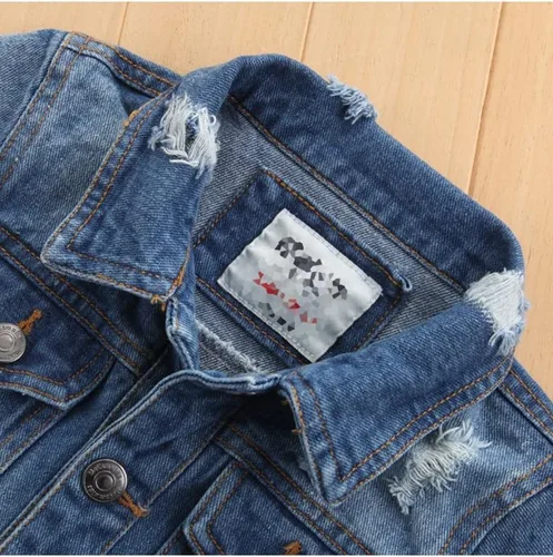 Miniatura 3 de Chaqueta vaquera básica con botones para bebé niño