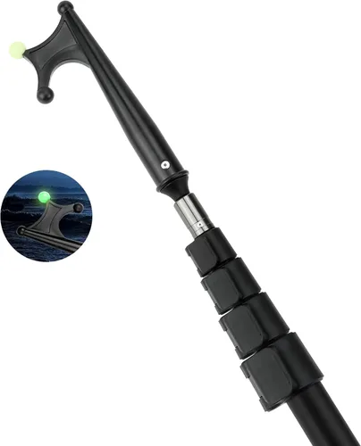Miniatura 8 de SANLIKE Telescopic Boat Hook - Scratch-Resistant Boat Hook with Luminous Bead Boating Push Pole for Docking