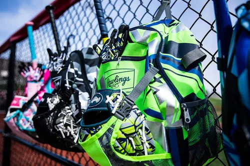 Miniatura 6 de Rawlings Remix Backpack Equipment Bag T-Ball & Youth Softball Multiple Colors Verde neón