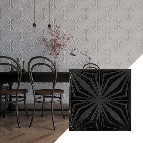 Miniatura 27 de Ekena Millwork WP20X20AHWH 19 5/8 pulgadas de ancho x 19 5/8 pulgadas de alto Asher EnduraWall Decorativo 3D Panel de pared cubre 2.67 pies cuadrados