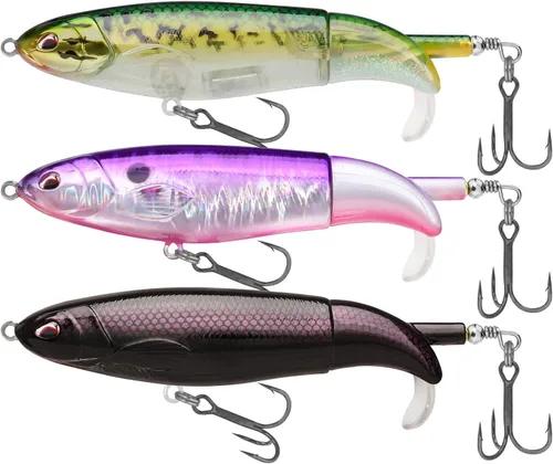 Miniatura 17 de TRUSCEND PoPobait con ganchos BKK, señuelos de pesca para lubina, lucio, lucio, perca almizclada, señuelo flotante para agua dulce o salada