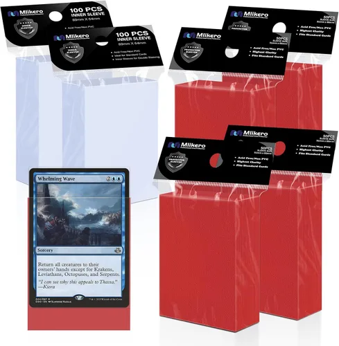 Miniatura 10 de Mlikero 1000 fundas para tarjetas, fundas para tarjetas de béisbol para tarjetas estándar, 10 colores fundas para tarjetas intercambiables aptas
