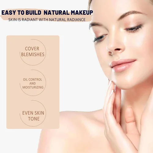 Miniatura 3 de Crema CC de ajuste de tono de piel SPF 50, nuevos cosméticos CC Crema, premaquillaje hidratante corrector de piel tono de piel (natural, 1 unidad)