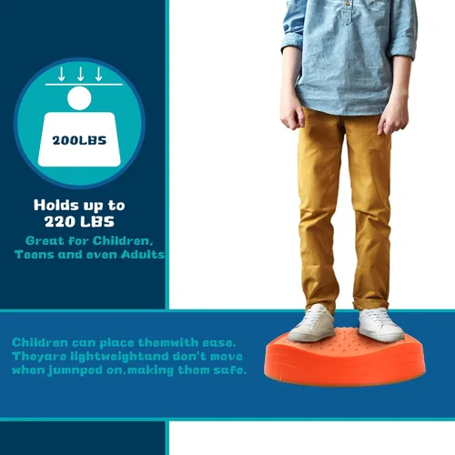 Miniatura 4 de Makarci piedras de equilibrio para niños, 10 piezas juguetes preescolares que promueven habilidades de equilibrio y coordinación