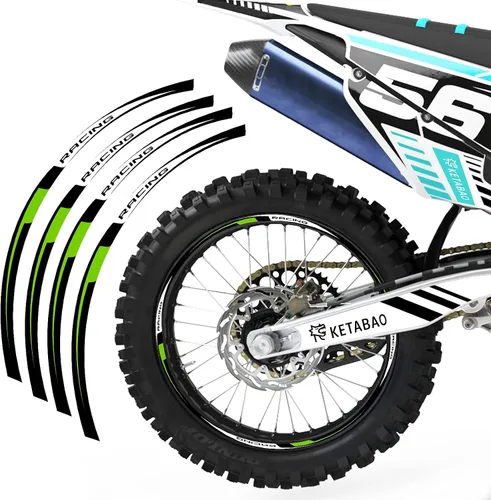 Miniatura 13 de KETABAO MX - Cinta adhesiva para llanta de bicicleta R02, 21, 18 pulgadas, compatible con YZ125X YZ250X YZ250FX YZ450FX (azul)