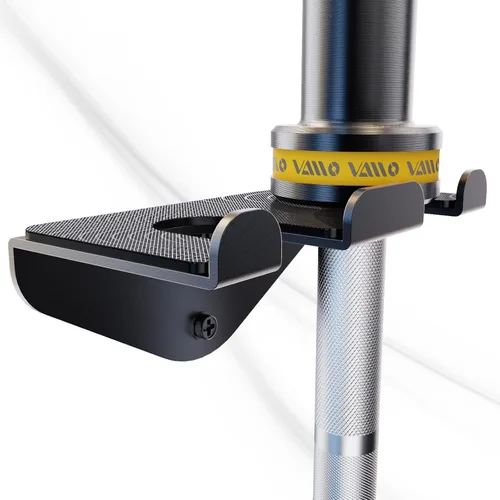 Miniatura 10 de VAIIO Colgador de Barra Olímpica Individual, Estante de Pared para Barra de Gimnasio en Garaje, Soporte de Barra Vertical, Recubierto en Polvo