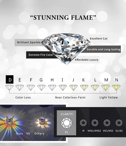 Miniatura 4 de Aretes tipo dormilona Stunning Flame de plata chapada en oro de 18 quilates y con diamantes de imitación de circonia cúbica