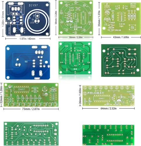 Miniatura 5 de Kit de práctica de soldadura, 5 proyectos electrónicos de bricolaje, kit de soldadura de bobina Tesla, kit de circuito enchufable para principiantes