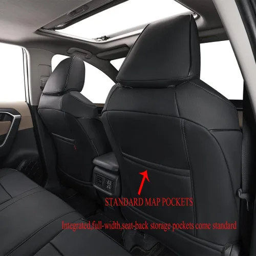 Miniatura 6 de EKR Rav4 Fundas de asiento a medida para Toyota Rav4 2021-2024 Prime SE, XSE y 2019-2025 Hybrid/PHEV SE, XSE, Funda de asiento de cuero para camión