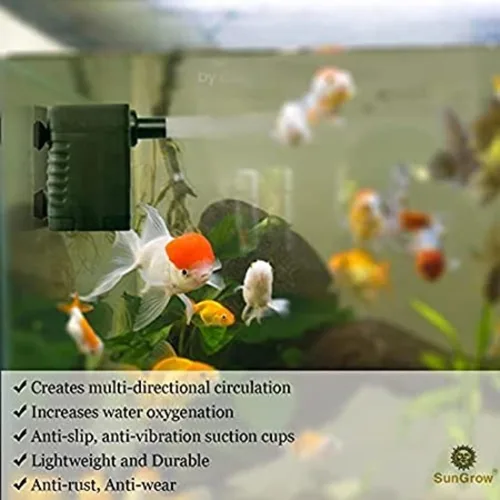 Miniatura 4 de SunGrow 55 GPH 3W pequeña fuente de agua sumergible para gatos y perros, bomba de agua para acuario, tanque de peces de acuario, mini bomba de agua