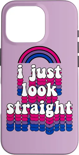 Miniatura 20 de I Just Look Straight Bisexual Rainbow Bisexual Pride Flag Case for iPhone 17