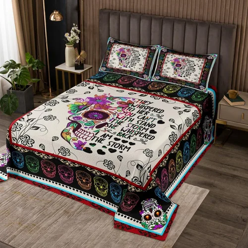 Miniatura 14 de Erosebridal Juego de edredón étnico bohemio, tamaño individual, estilo occidental, bohemio, azteca, del suroeste, juego de ropa de cama exótica