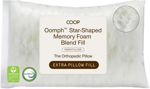 Miniatura 13 de Coop Home Goods Relleno extra Oomph, espuma viscoelástica de corte cruzado, relleno de almohada de densidad media, bolsa de relleno extra, recarga