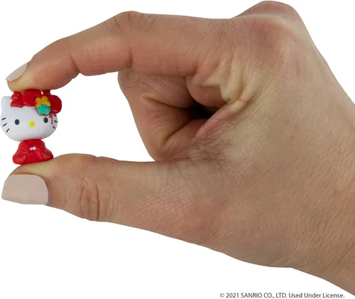Miniatura 3 de Worlds Smallest Juego de 3 micro figuras de Hello Kitty más pequeño del mundo
