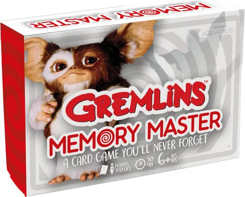 AQUARIUS Gremlins Memory Master Card Game – Divertido juego de fiesta familiar para niños, adolescentes y adultos – Regalo de noche de juego