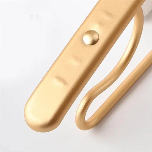 Miniatura 8 de Paquete de 5 perchas de metal de aleación de aluminio antideslizantes engrosadas perchas de invierno perchas de almacenamiento para el hogar