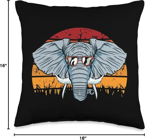 Miniatura 4 de Fathers-Day 2021 Cloths Dad Daddy Papa Men Gifts Elefante - Almohada retro para el día del padre, para amantes de los animales salvajes, zoológico