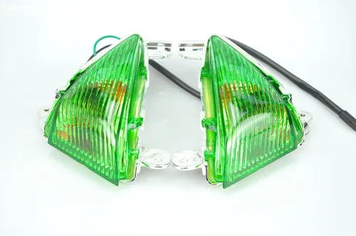 Señales de giro delanteras para motocicleta compatibles con KAWASAKI 07-16 ZX-6R, 06-07 ZX-10R, 07-13 ZR1000,08-16 ZG1400,1400GTR,06-17 ZX-14R,