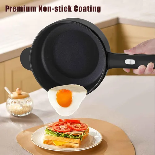 Miniatura 3 de Dezin Olla caliente eléctrica de 2L y cocina rápida de fideos de 1.6L