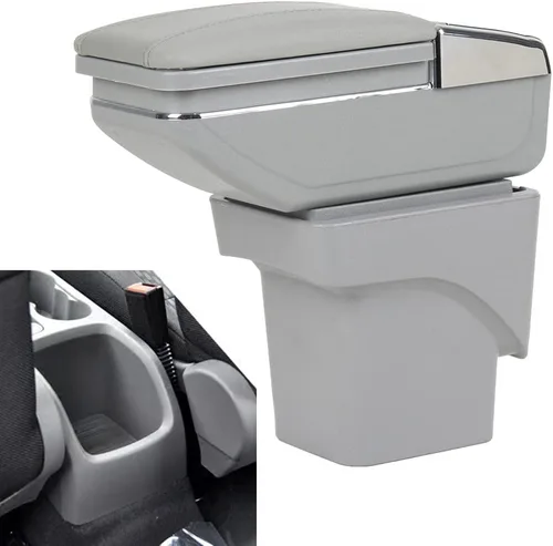 Miniatura 7 de Caja de cuero para reposabrazos de consola central de automóvil de repuesto para Ford Focus 2 MK2 2007 2008 2009 2010 2011 caja de almacenamiento