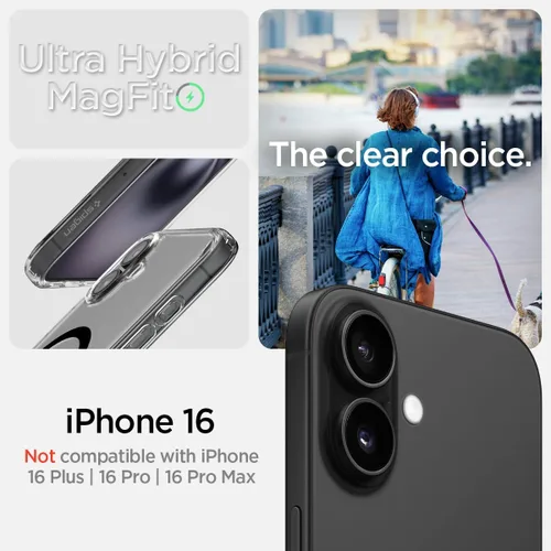 Miniatura 214 de Spigen Funda para iPhone 13 Mini, ultra híbrida MagFit [antiamarilleo] [compatible con Magsafe] - Transparente