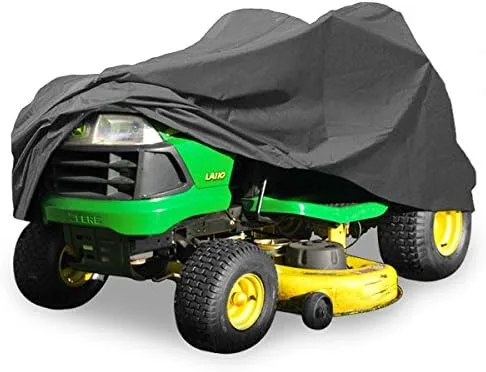 NEH Deluxe - Cubierta para tractor para cortacésped para cubiertas de hasta 54 pulgadas, color gris oscuro, cubierta de almacenamiento resistente al