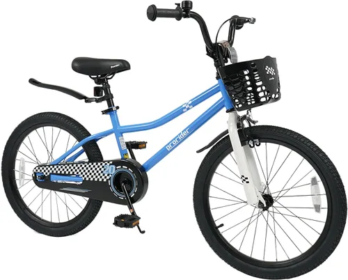 Miniatura 15 de COSTWAY Bicicleta para niños, 12, 14, 16, 18 pulgadas, para niños y niñas de 3 a 8 años, bicicleta para niños con ruedas de entrenamiento