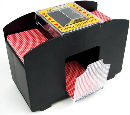 Mezclador de cartas automático de 4 barajas Trademark Poker