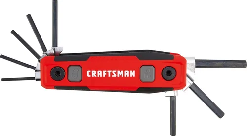 Miniatura 4 de CRAFTSMAN Juego de llaves hexagonales, SAE, bloqueo plegable de 8 piezas (CMHT26025)